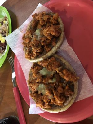 Mmmm....Sopes  at Ta'consciente in Playa Del Carmen