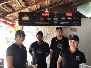 Jackie, Carlos, Nathan and Ingrid  at Ta'consciente in Playa Del Carmen