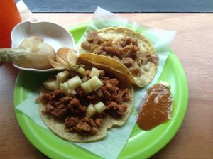 ¡Tacos deliciosos para todos! at Ta'consciente in Playa Del Carmen