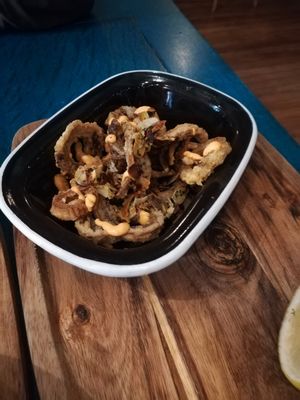Vegan Salt&Pepper Squid Starter Nov-2018 at The Fish & The Chip in Leicester