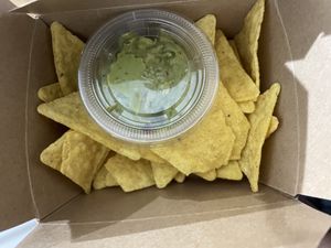 tortilla chips and guacamole #Veganuary at d20 Board Game Cafe - Watford in Watford