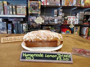 Vegan Lemon Drizzle at d20 Board Game Cafe - Watford in Watford