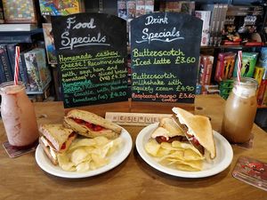 Vegan cashew cheese and seitan at d20 Board Game Cafe - Watford in Watford