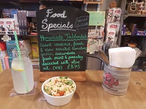 Vegan tabbouleh at d20 Board Game Cafe - Watford in Watford