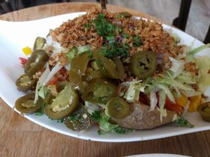 Vegan pulled pork at Erdapfel in Hamburg