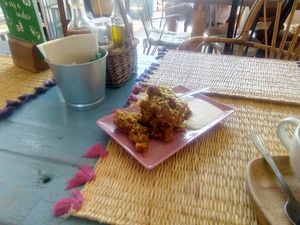 Carrot cake at Grow Café in Tarifa