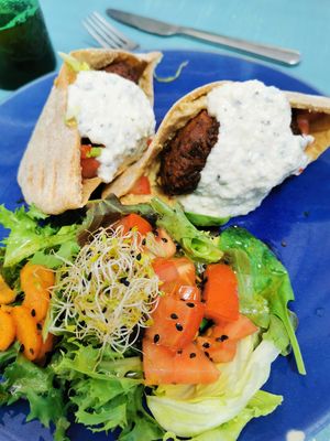 Felafels at Grow Café in Tarifa