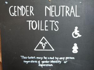 Lower floor toilet at Ojo Rojo in Bournemouth