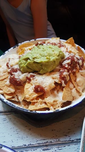 Nacho plate at Ojo Rojo in Bournemouth