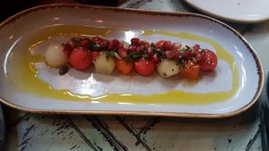 Watermelon salad at Ojo Rojo in Bournemouth