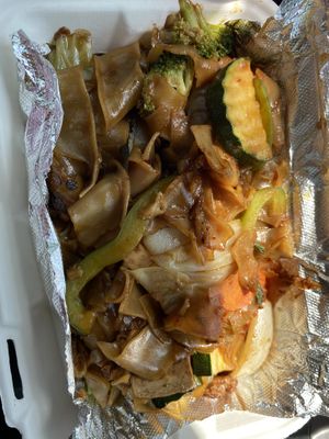 Spicy noodles  at Thai Vegan in Beverly Hills