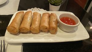 Egg rolls  at Thai Vegan in Beverly Hills