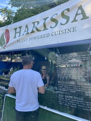 Harrisa’s stall at Street Eat Franko (Jan 2023)    at Harissa in Hobart