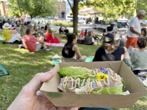 Harissa’s Sexy Summer Rolls, at Street Eat Franko (Jan 2023). Tasty and refreshing in the summer heat.    at Harissa in Hobart