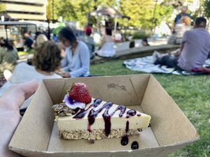 Harissa’s lemon tart at Street Eat Franko (Jan 2023). Wholesome and delish    at Harissa in Hobart