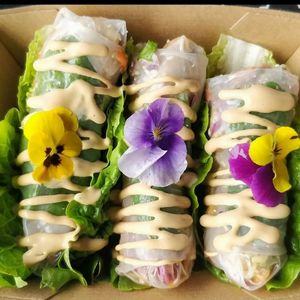 Summer rolls at Harissa in Hobart