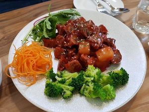 Sweet and sour "pork." at Vegera in Moonah