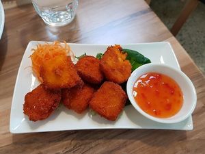 Tofu nuggets. at Vegera in Moonah