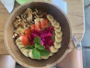 Cacao Smoothie Bowl  at Dharma Coffee & Juice in Ubud