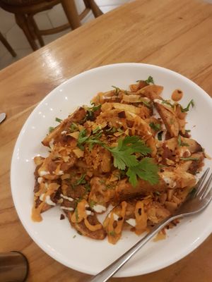 Loaded wedges at Dharma Coffee & Juice in Ubud