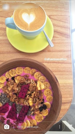 Good Coffee and Delicious Smoothie Bowl at Dharma Coffee & Juice in Ubud