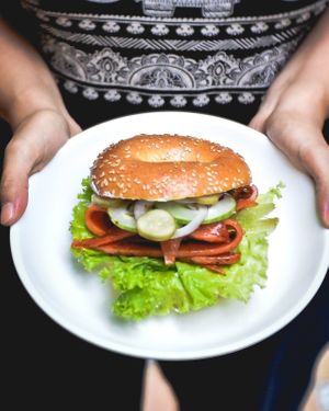 ahimsa smoked salmon at Dharma Coffee & Juice in Ubud