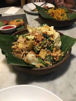 Tofu with peanut sauce at Batan Waru in Gianyar