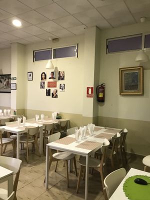 Inside  at Loving Hut in Malaga