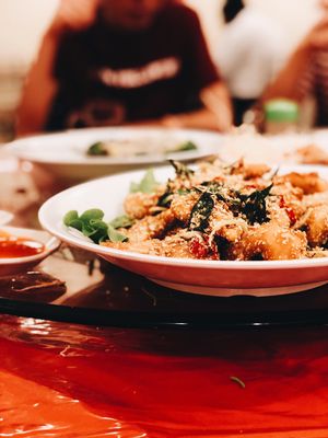 Cereal Prawns at Tien Xiangh Vegetarian in Skudai