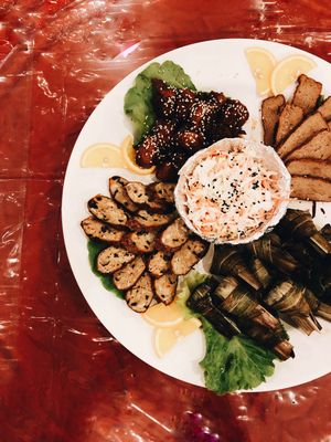 CNY cold platter at Tien Xiangh Vegetarian in Skudai
