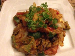 vegetarian stew with coconut milk  at The Terrace on 95 - K'NYAY in Phnom Penh