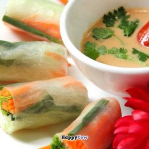 K'NYAY fresh spring rolls at The Terrace on 95 - K'NYAY in Phnom Penh