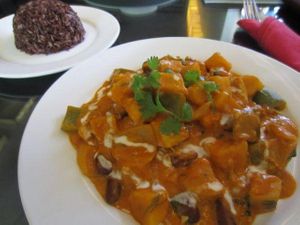 Again from March '13, when it was in it's original location. Sweet potato, pepper & peanut stew, $5. at The Terrace on 95 - K'NYAY in Phnom Penh