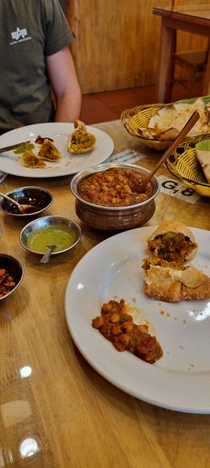 Channa Masala and Samosas at Baba's Kitchen in Ho Chi Minh City