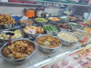 Today's menu ~ 12/11/22 at San De Vegetarian 三德 - Blk 747 Yishun in North Singapore