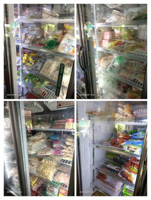 Frozen products.. at Hong An Vegetarian Food Trading in North Singapore
