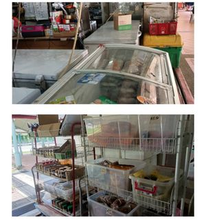 Pau n dried products.. at Hong An Vegetarian Food Trading in North Singapore