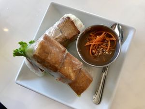 Tofu avocado spring rolls. The tofu had a lot of flavor! These were delicious.  at Ava Street Cafe in Baton Rouge