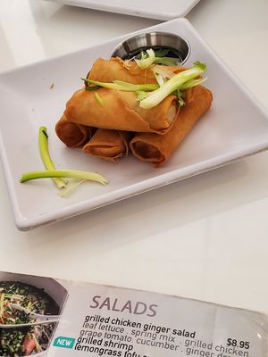 Vegetable rolls at Ava Street Cafe in Baton Rouge