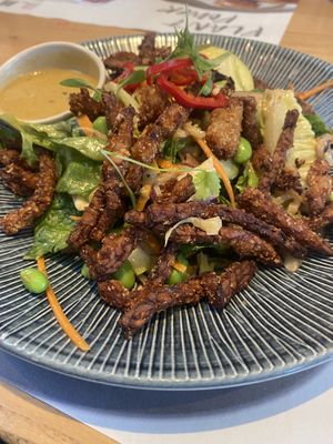 Tempeh salad  at LHR - Wagamama - T5 in West London