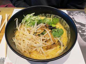 Vegan chicken noodles   at LHR - Wagamama - T5 in West London