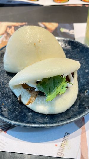 Vegan mushroom buns at LHR - Wagamama - T5 in West London