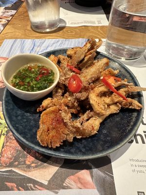 Crispy chilli fried mushrooms   at LHR - Wagamama - T5 in West London