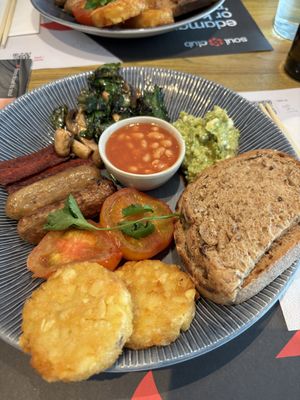 Vegan breakfast   at LHR - Wagamama - T5 in West London