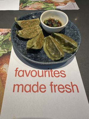 Vegetable Yasai Gyoza  at LHR - Wagamama - T5 in West London