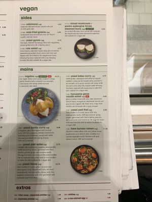 Menu at LHR - Wagamama - T5 in West London
