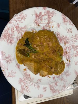 Tofu katsu curry  at Hillhead Bookclub in Glasgow