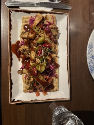 Vegan kebab  at Hillhead Bookclub in Glasgow