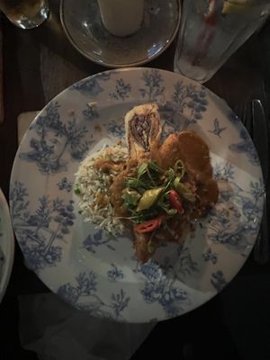 Crispy Tofu Katsu Curry  at Hillhead Bookclub in Glasgow