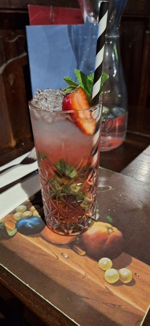 Strawberry daquari (hillhead version) at Hillhead Bookclub in Glasgow
